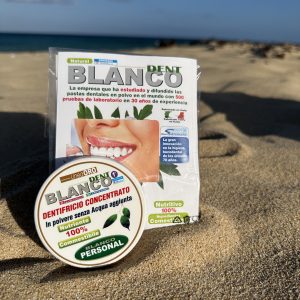 Blancodent Tarro personalizado con una bolsa de recarga de polvo dentífrico